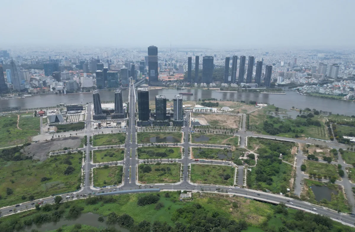 Toàn cảnh Khu đô thị mới Thủ Thiêm nhìn từ trên cao