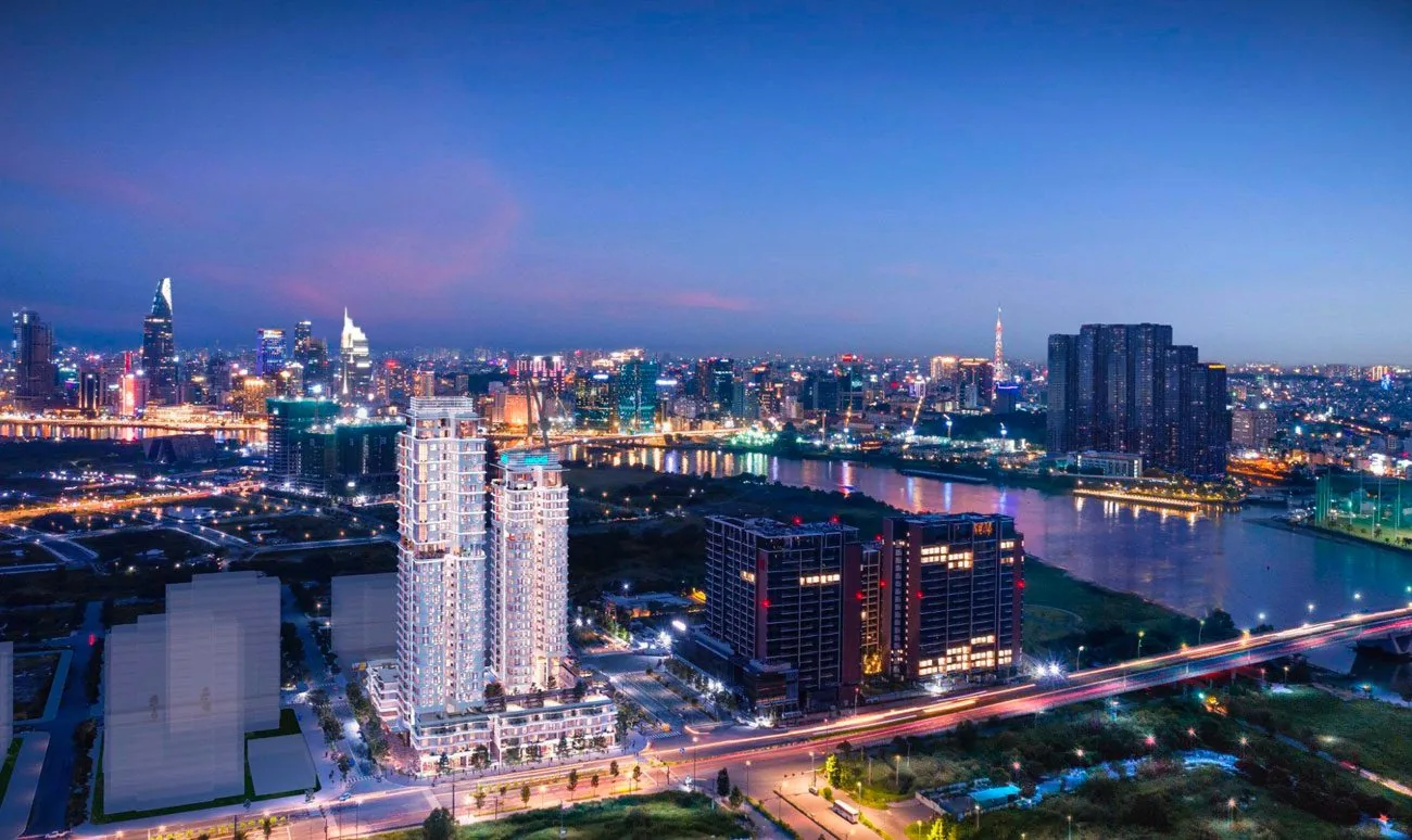 Toàn cảnh Suro Collection Saigon bên sông Sài Gòn